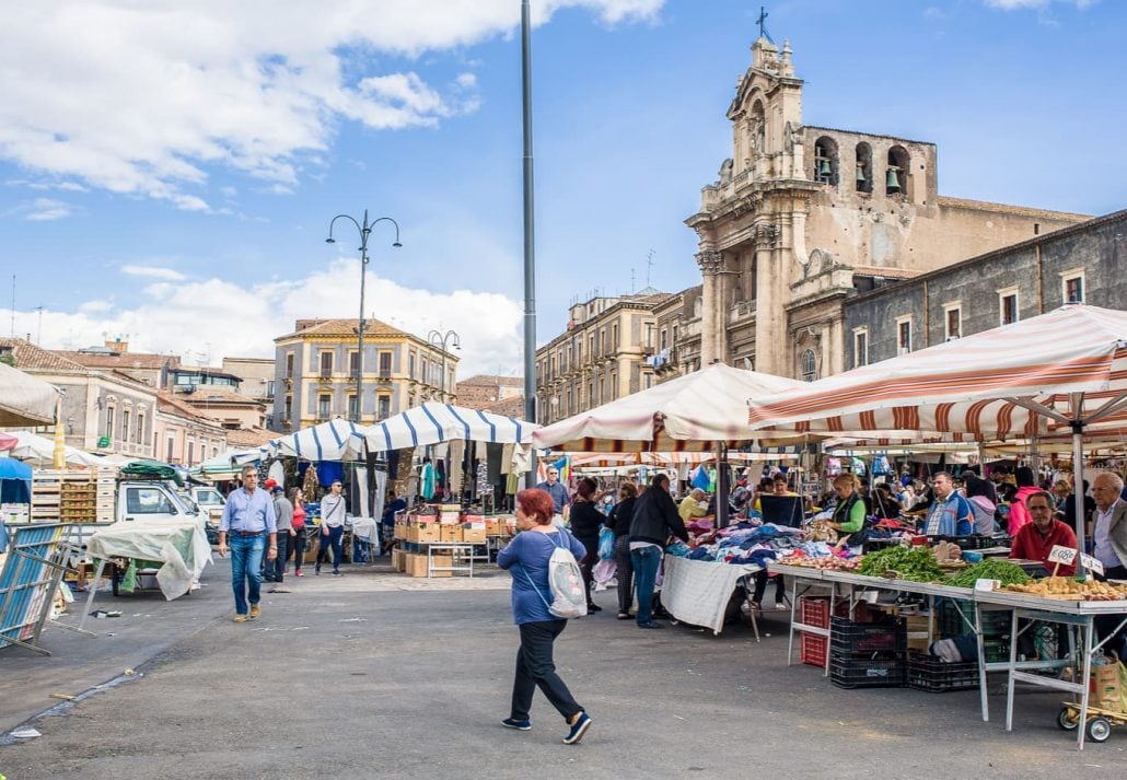 Carlo Alberto market in Catania