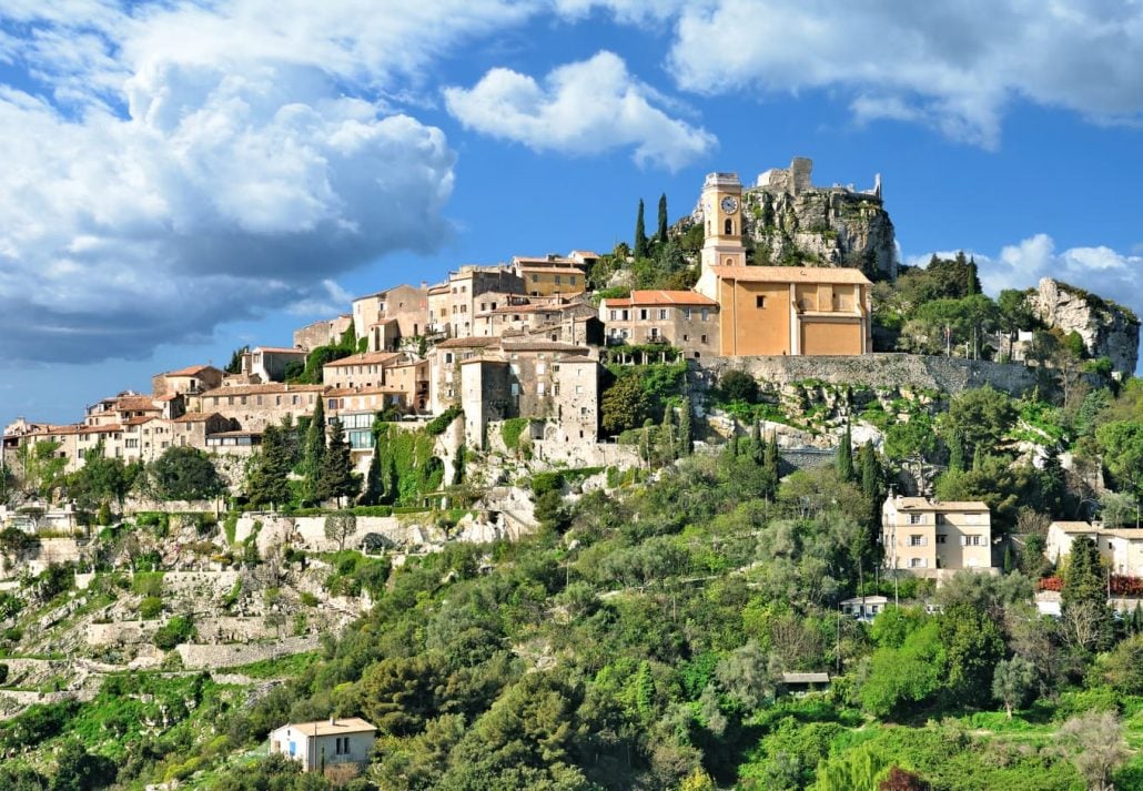 The hilltop town of Èze, in France.