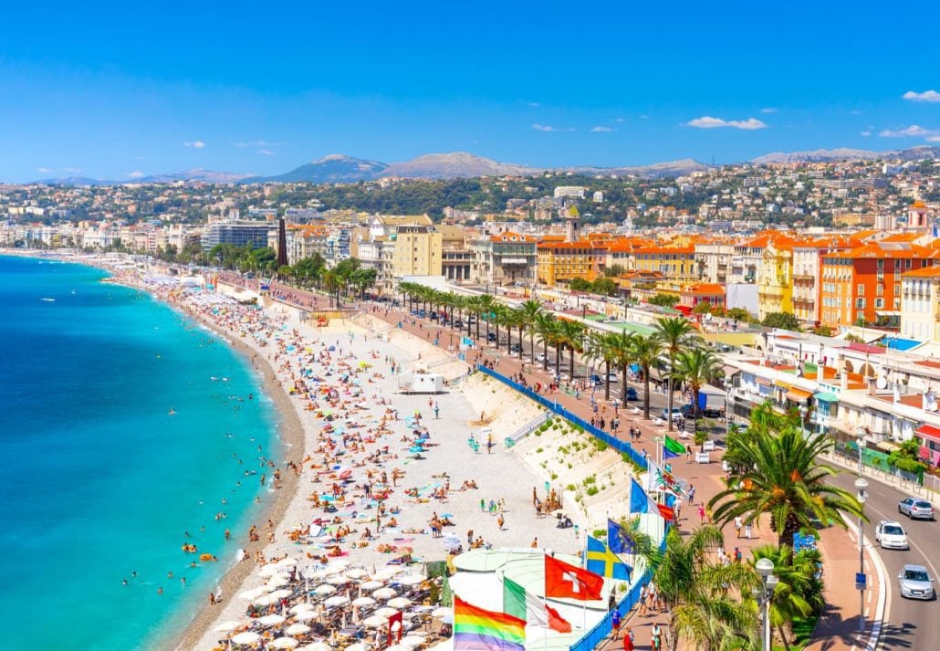 Promenade des Anglais, Nice, France.