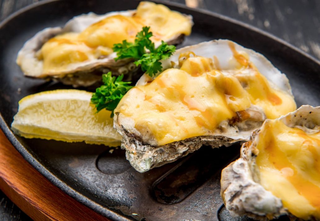 Mussels with cheese