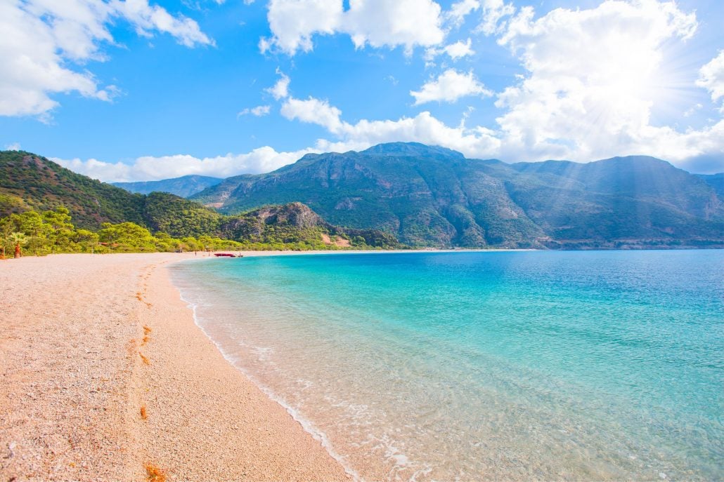 Blue Lagoon Beach, one of the best beaches in Turkey