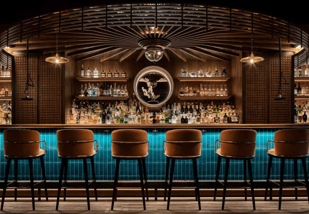 Interior of Bar De Luxe, Hong Kong.