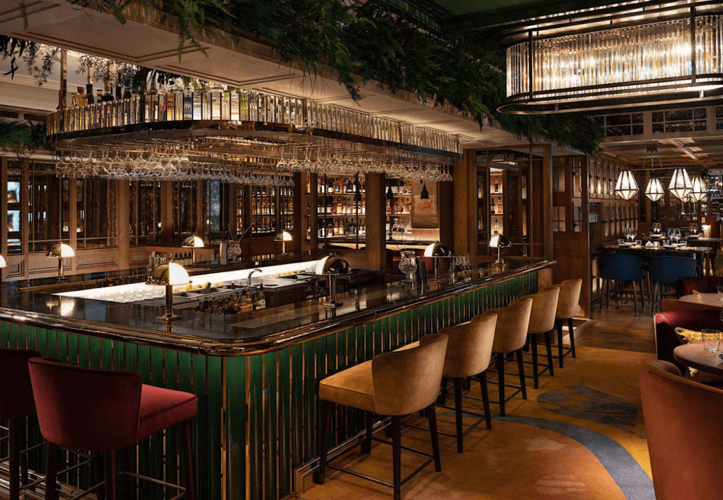 best-bars-in-hong-kong-the-aubrey | CuddlyNest Travel Blog Interior of The Aubrey, Hong Kong.