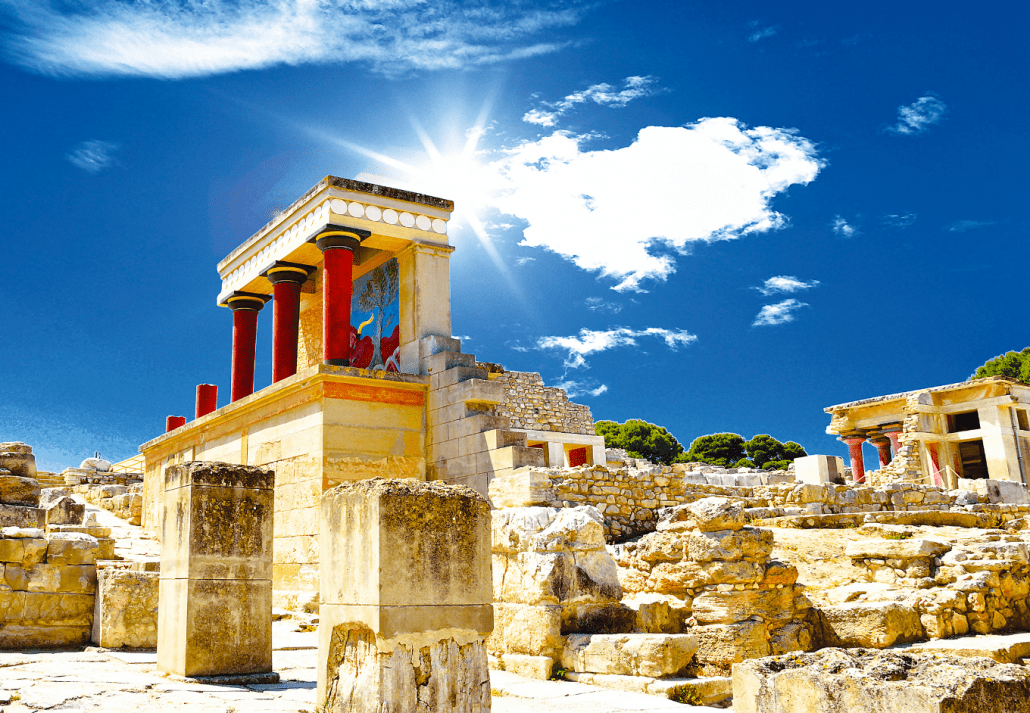 Knossos Palace in Crete, Greece