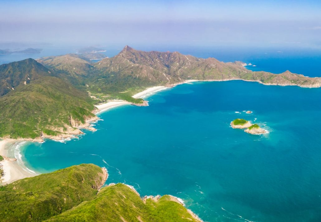 Tai Long Wan Bay, in Sai Kung, Hong Kong.