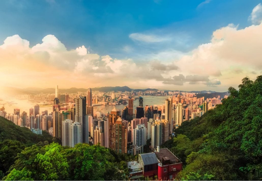 Victoria Peak, in Hong Kong.