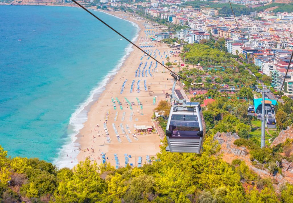 Cleopatra beach in Turkey