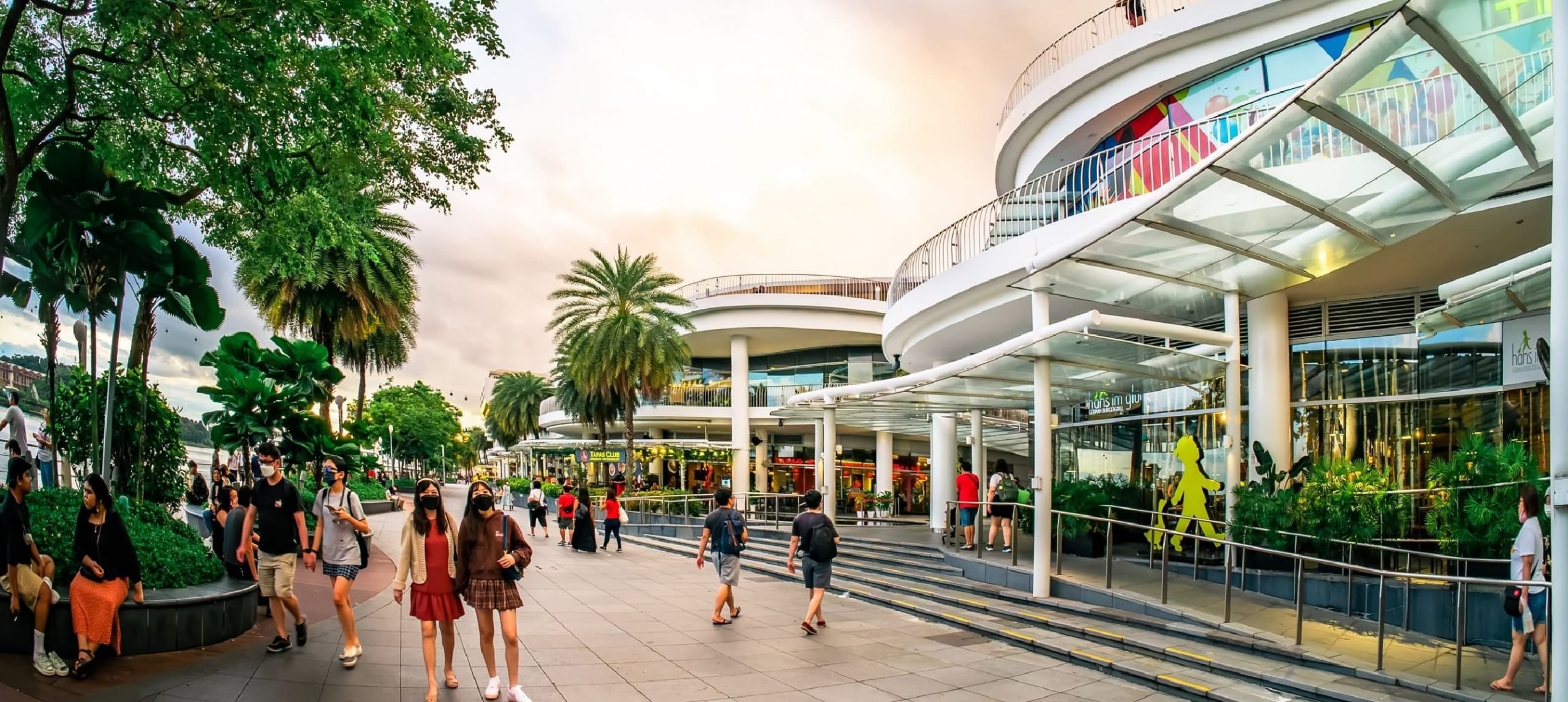 People visiting the VivoCity Shopping Mall, in Singapore.