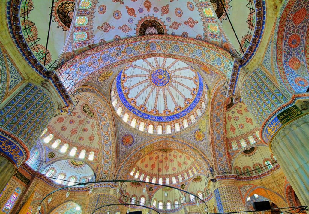 Inside of the Blue Mosque