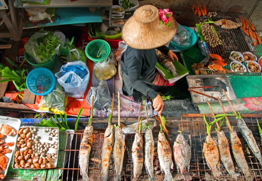 Taling Chan Floating Market, Bangkok.