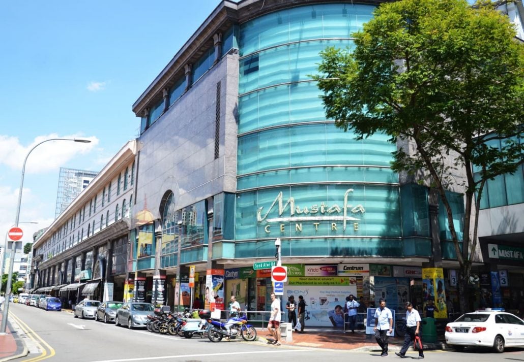 Exterior of Singapore's Mustafa Centre.