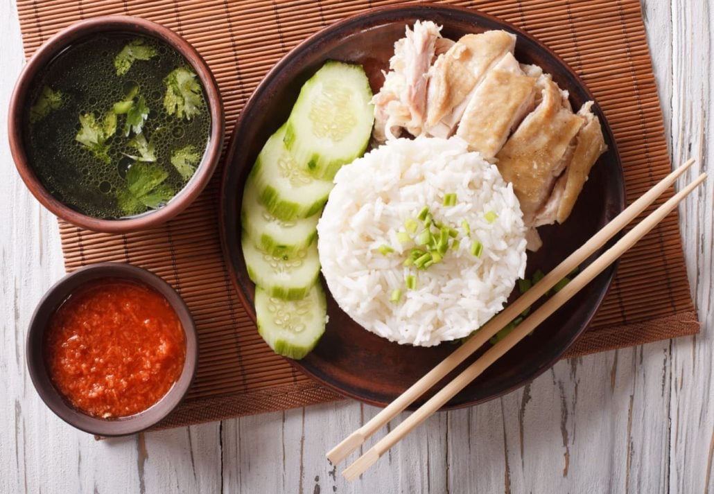 Hainanese Chicken Rice.