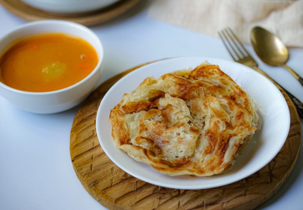 Roti Prata dish.