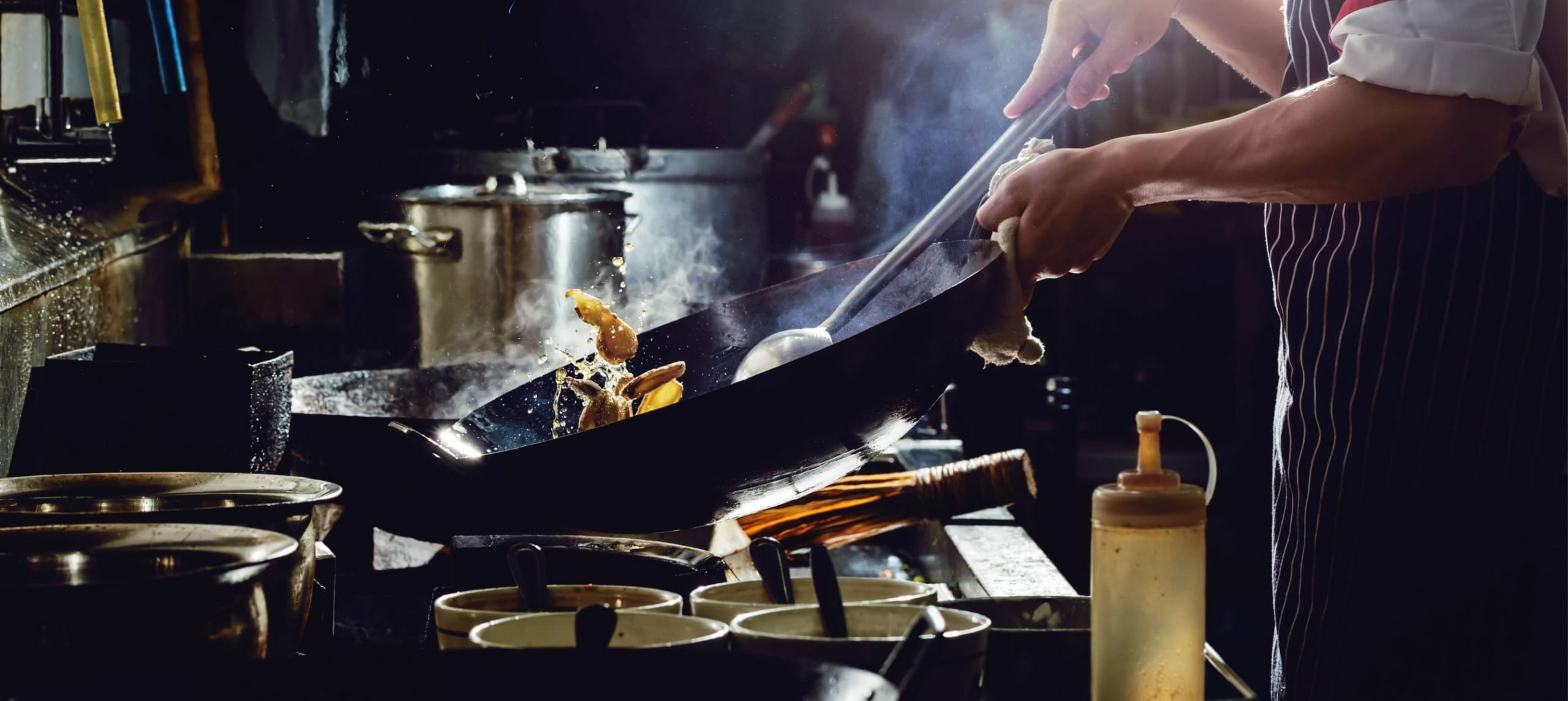 Street food on the making in Singapore.