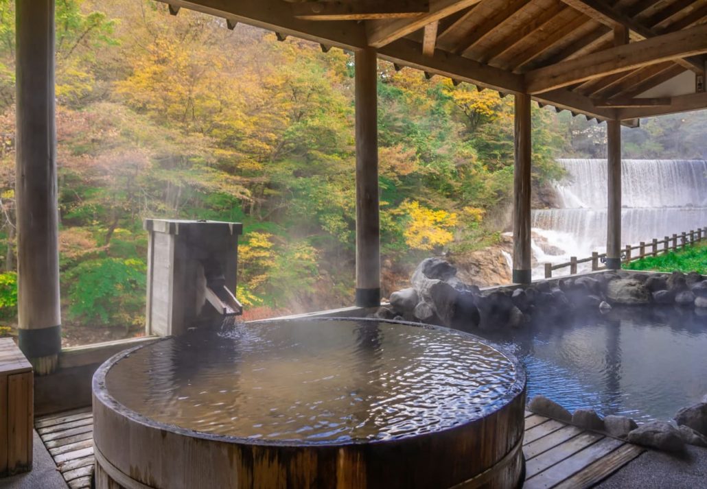 Onsen bath in Japan
