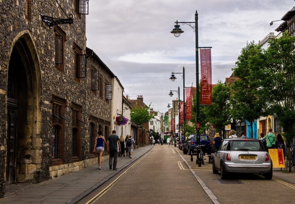 The city of Canterbury, in England.