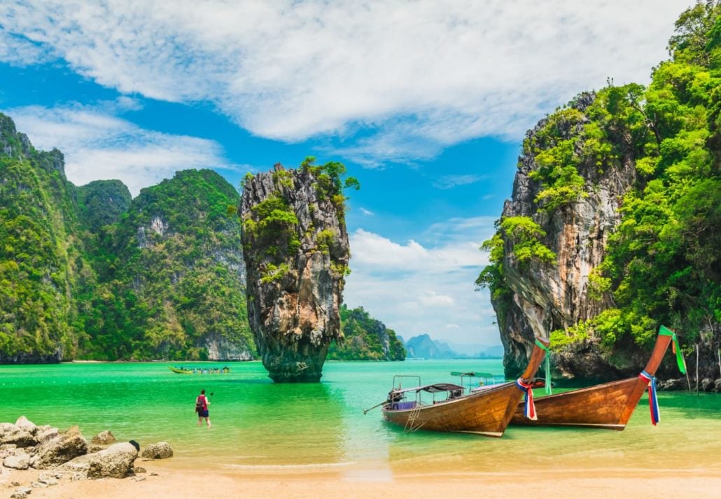 A beach in James Bond Island