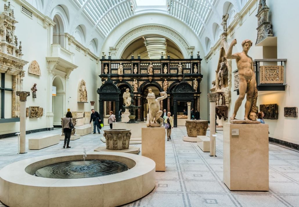 Free museums in London - Victoria and Albert Museum, London, UK.