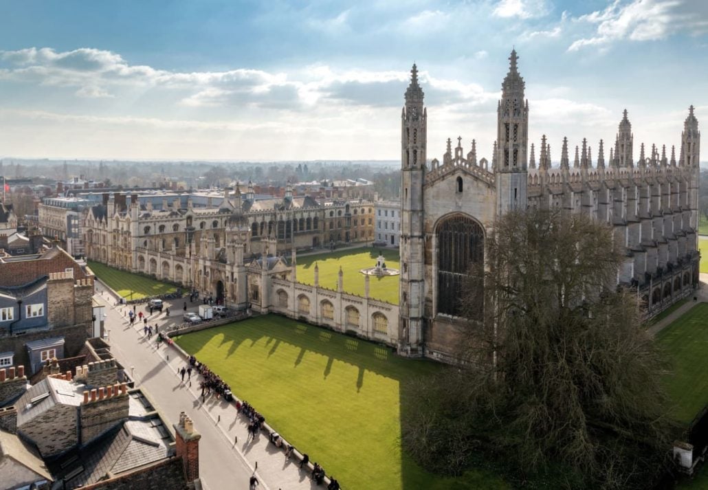 The city of Cambridge, in England.