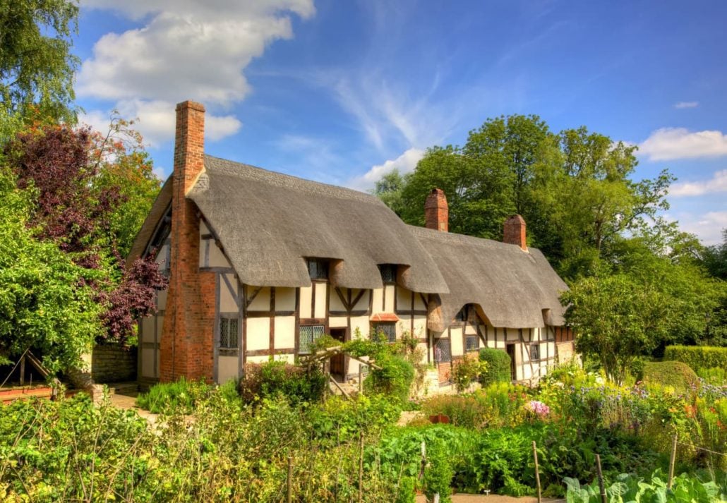 Anne Hathaway's House in Stratford upon Avon, England.