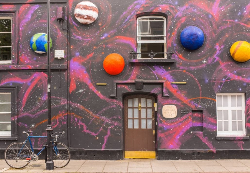 A street art mural in London, UK.