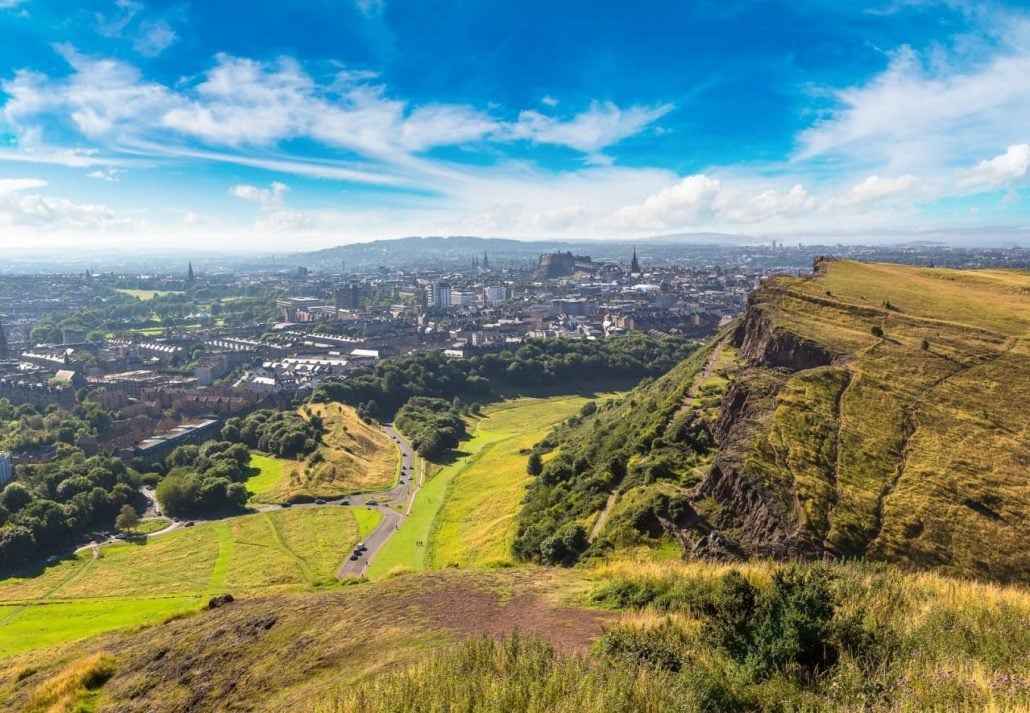 Arthur’s Seat, at Holyrood Park, Edinburgh, Scotland.