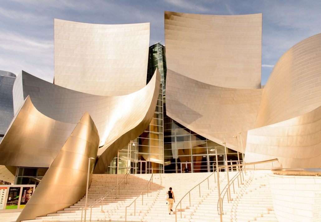 Walt Disney Concert Hall, Los Angeles, California.