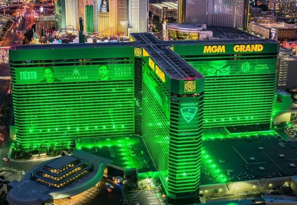 MGM Grand Hotel, Las Vegas, aerial view