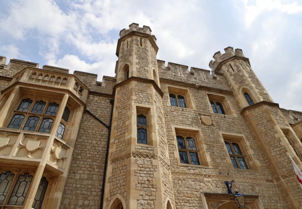 One of the buildings at the Tower of London