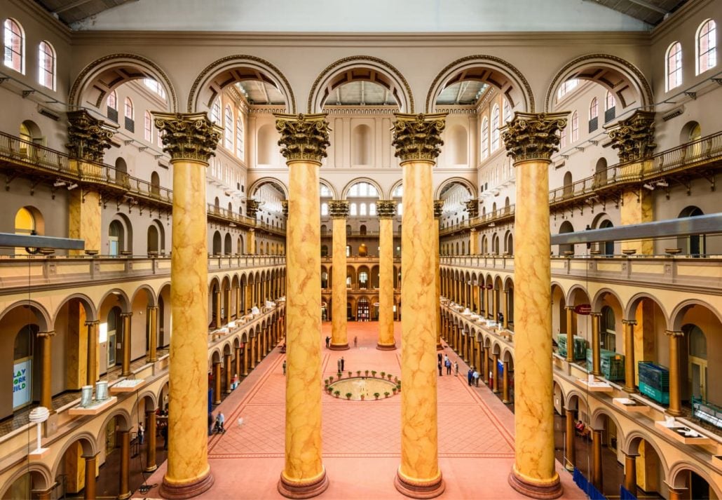 columns at the National Building Museum