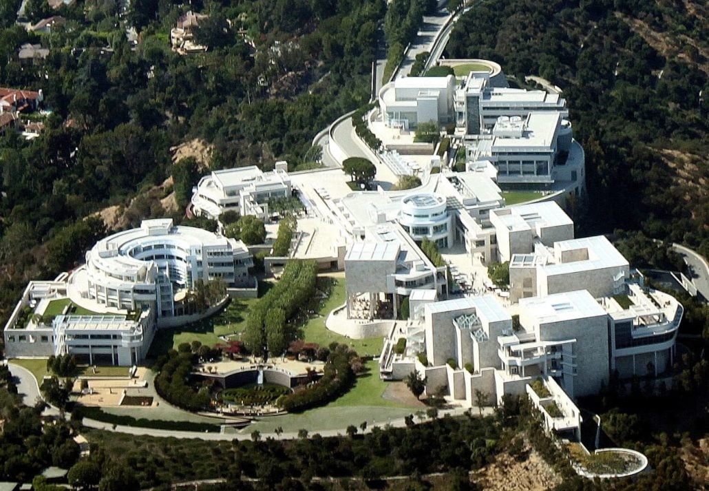 The Getty Museum, in Los Angeles, California.