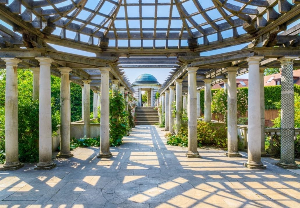 Hampstead Pergola, in London, England.