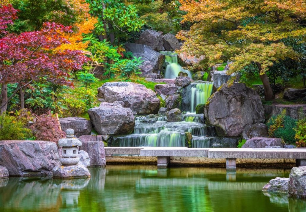 Hidden Gems In London - The Kyoto Garden, in Holland Park, London, England.