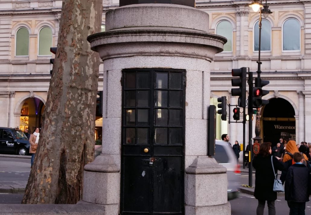 The Smallest Police Station in Britain, in London, England.