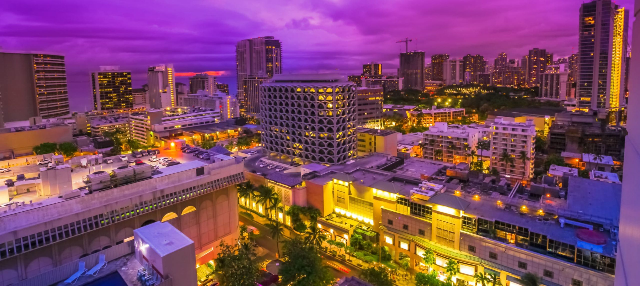 Honolulu at night