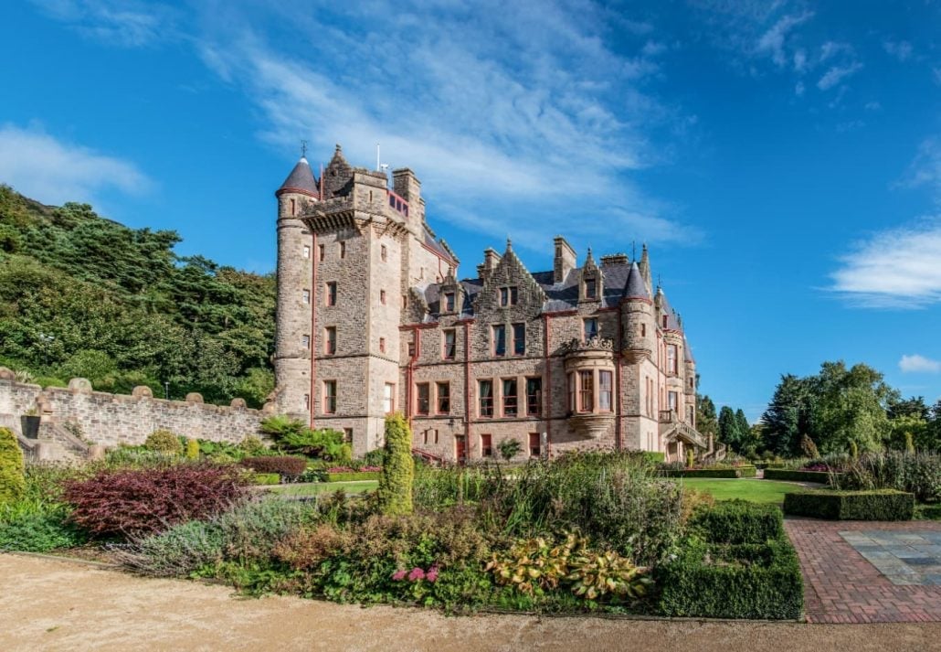 Belfast Castle, in Belfast, Northern Ireland.