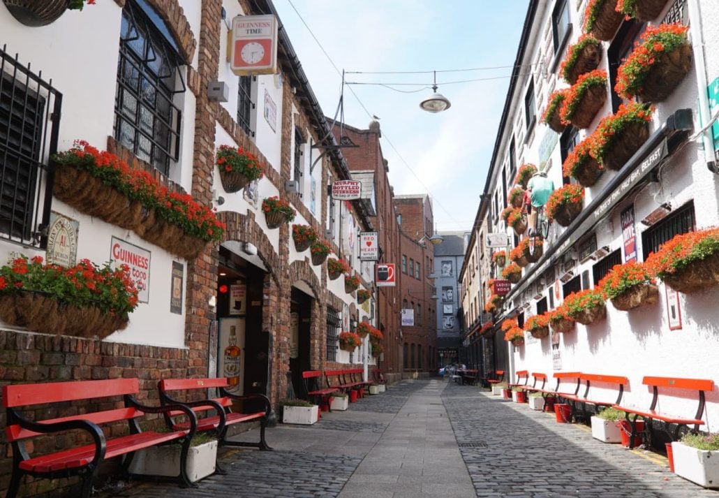 Cathedral Quarter, in Belfast, Northern Ireland.