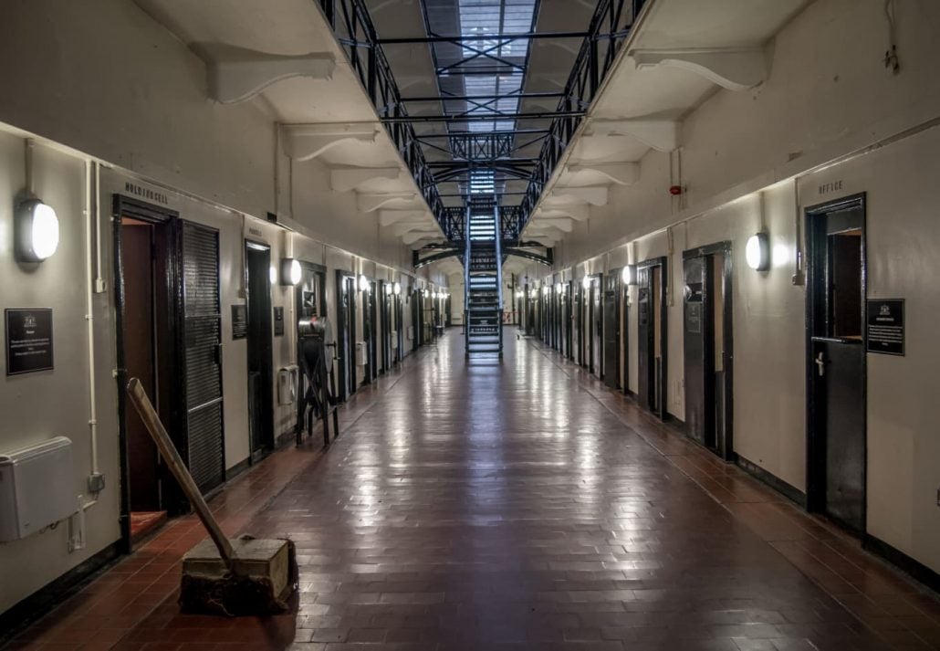 Crumlin Road Gaol, in Belfast, Northern Ireland.