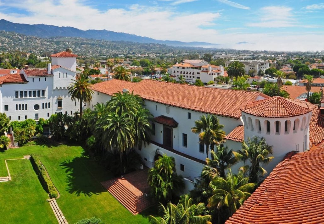 View from the  Santa Barbara County Courthouse