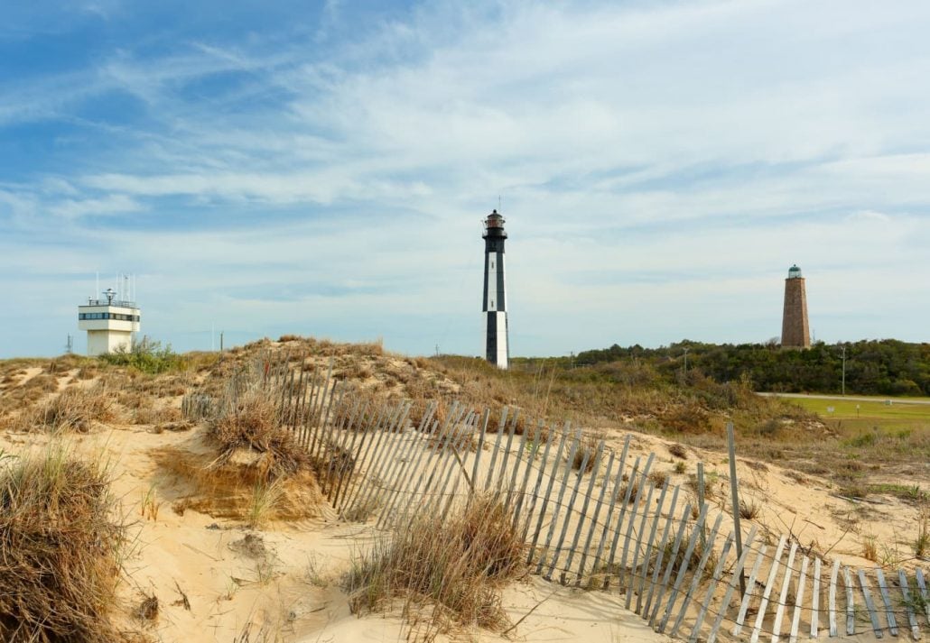 Cape Henry Lighthouse, in Virginia Beach, Virginia.