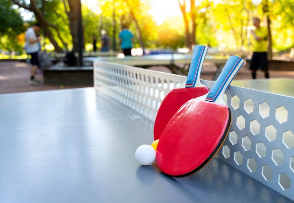 table tennis court at a park