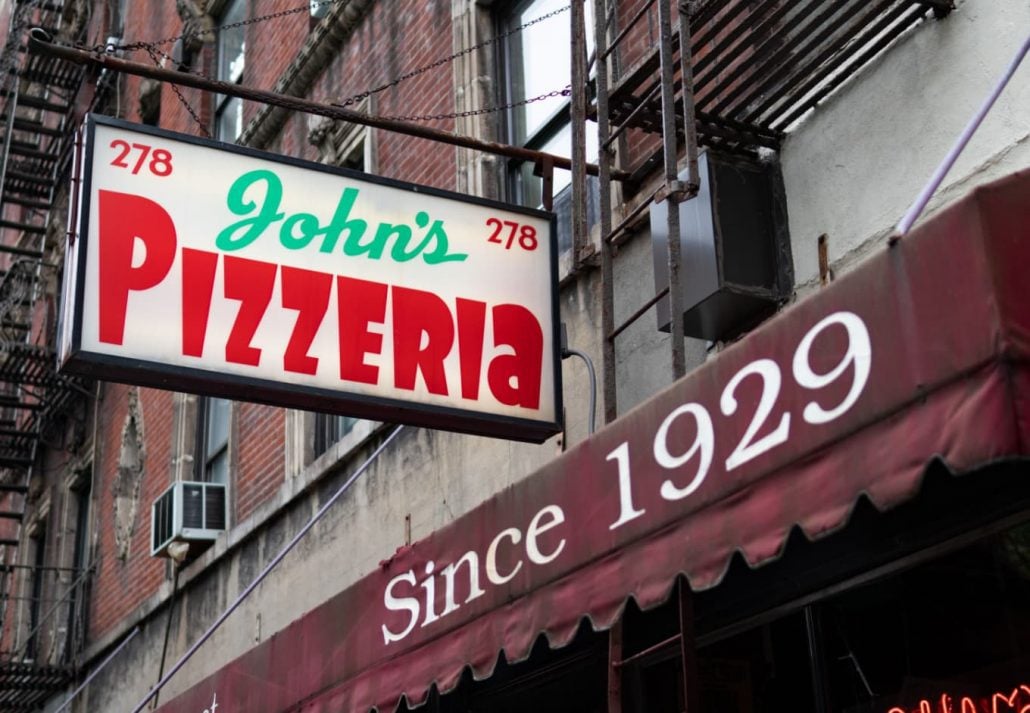 John's of Bleecker Street, NYC.