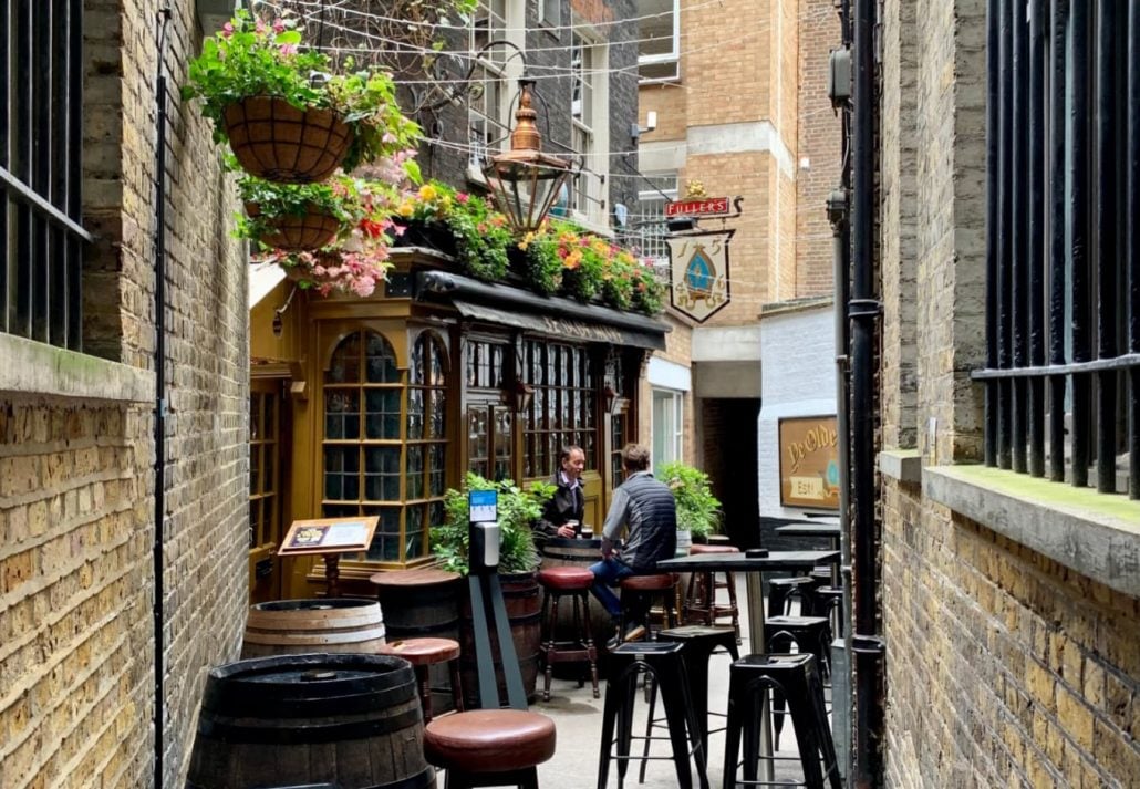 Ye Olde Mitre, in London, UK.