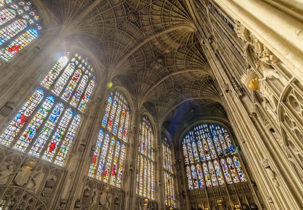 The King's College Chapel, in Cambridge, UK.