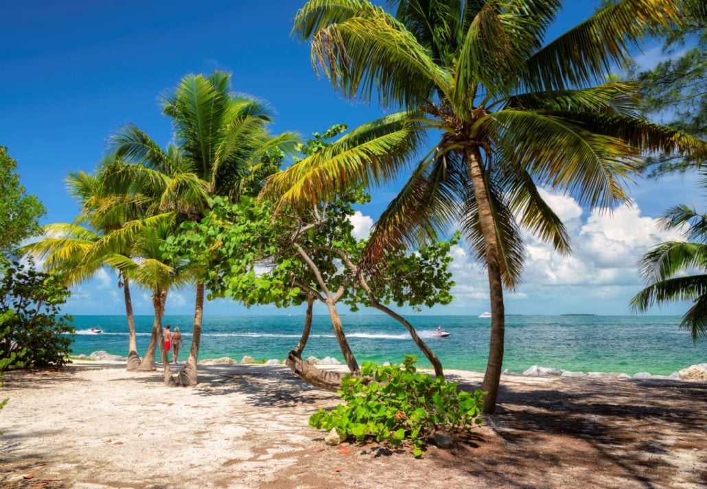A beach in Key West, Florida.