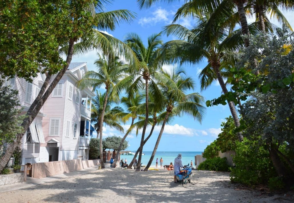 A beach in Key West, Florida.