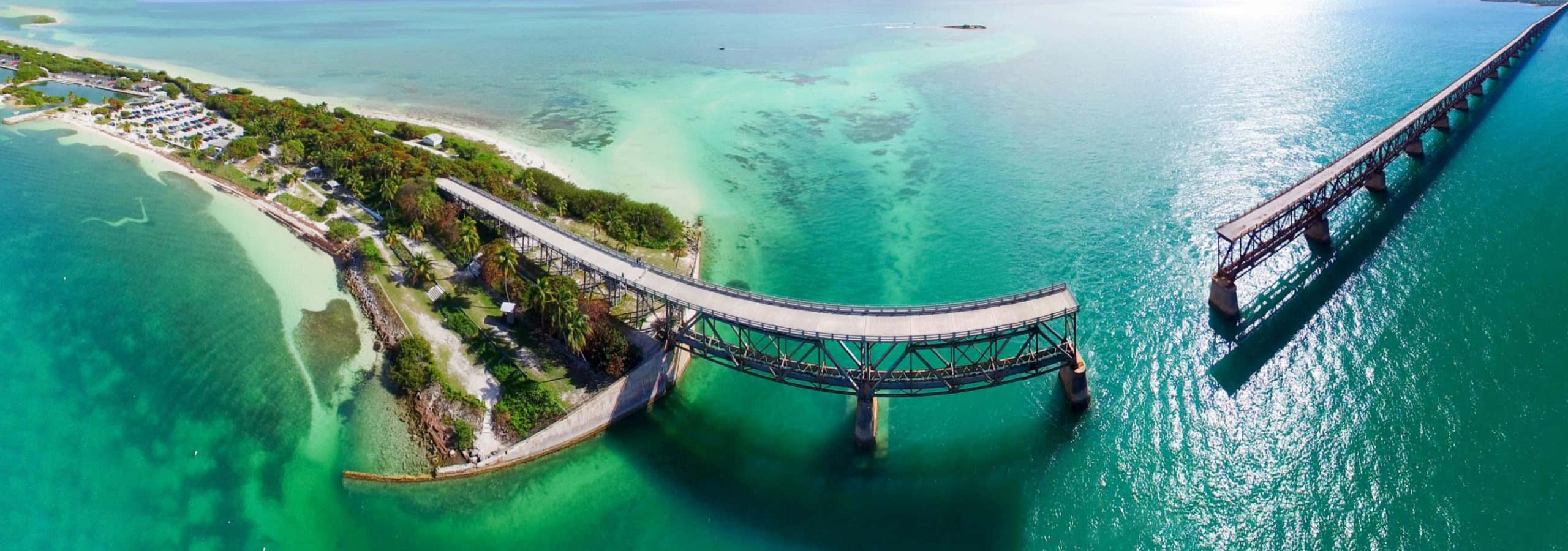 Key West, in Florida, seen from above.