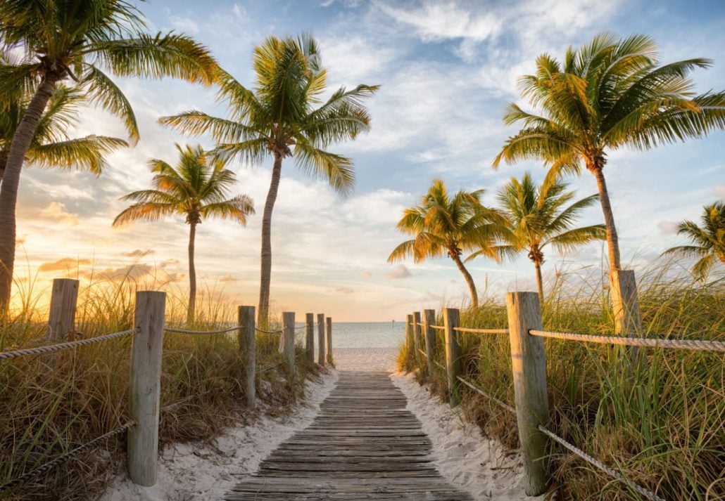 Smathers Beach, in Key West, Florida.