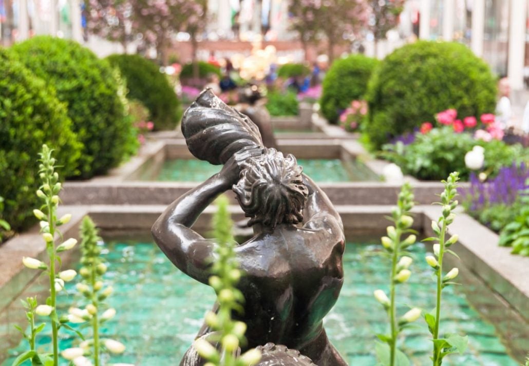 Secret Garden of Rockefeller Center, NYC.