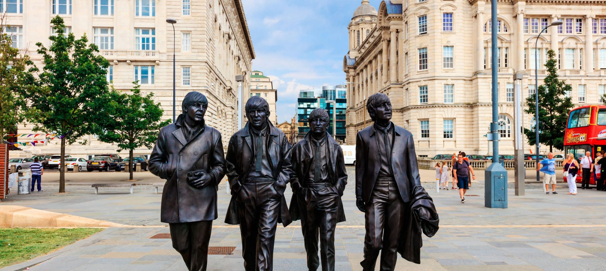 Beatles statues in Liverpool